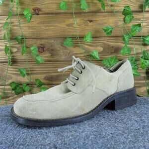 Aldo Men's Italy VTG Derby Oxfords Beige Suede Size 42 Medium Gently Used 2025